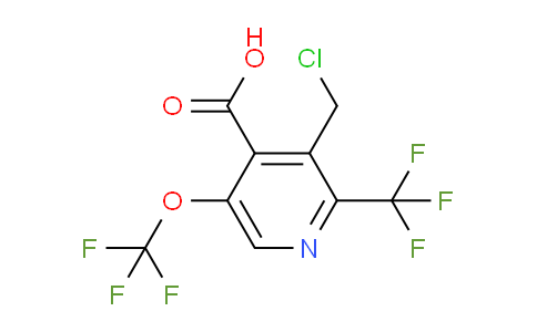 AM209686 | 1804661-52-6 | 3-(Chloromethyl)-5-(trifluoromethoxy)-2-(trifluoromethyl)pyridine-4-carboxylic acid