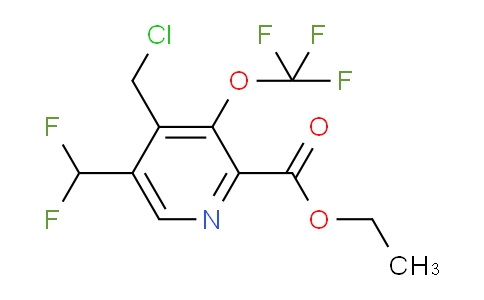 Ethyl 4-(chloromethyl)-5-(difluoromethyl)-3-(trifluoromethoxy)pyridine-2-carboxylate