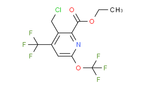 Ethyl 3-(chloromethyl)-6-(trifluoromethoxy)-4-(trifluoromethyl)pyridine-2-carboxylate