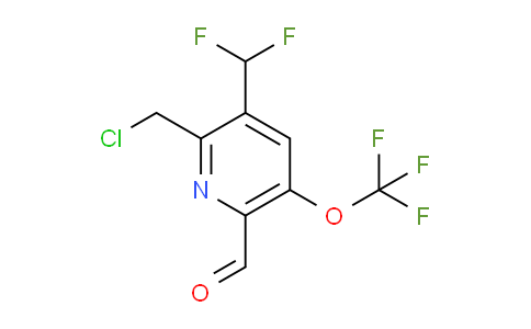 2-(Chloromethyl)-3-(difluoromethyl)-5-(trifluoromethoxy)pyridine-6-carboxaldehyde