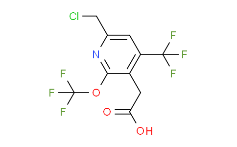 6-(Chloromethyl)-2-(trifluoromethoxy)-4-(trifluoromethyl)pyridine-3-acetic acid