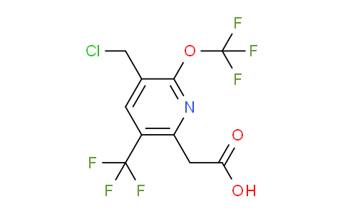 3-(Chloromethyl)-2-(trifluoromethoxy)-5-(trifluoromethyl)pyridine-6-acetic acid