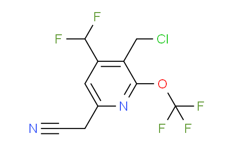 AM209708 | 1805306-54-0 | 3-(Chloromethyl)-4-(difluoromethyl)-2-(trifluoromethoxy)pyridine-6-acetonitrile