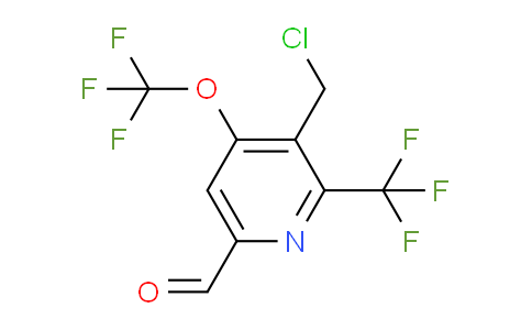 AM209709 | 1804660-96-5 | 3-(Chloromethyl)-4-(trifluoromethoxy)-2-(trifluoromethyl)pyridine-6-carboxaldehyde