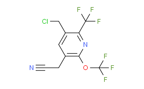 3-(Chloromethyl)-6-(trifluoromethoxy)-2-(trifluoromethyl)pyridine-5-acetonitrile