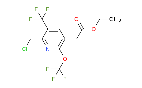 Ethyl 2-(chloromethyl)-6-(trifluoromethoxy)-3-(trifluoromethyl)pyridine-5-acetate