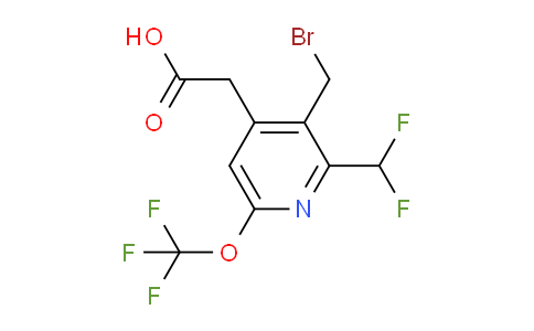 3-(Bromomethyl)-2-(difluoromethyl)-6-(trifluoromethoxy)pyridine-4-acetic acid
