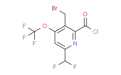 3-(Bromomethyl)-6-(difluoromethyl)-4-(trifluoromethoxy)pyridine-2-carbonyl chloride