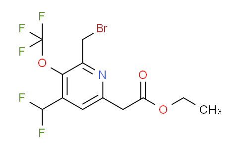 AM209750 | 1806758-71-3 | Ethyl 2-(bromomethyl)-4-(difluoromethyl)-3-(trifluoromethoxy)pyridine-6-acetate
