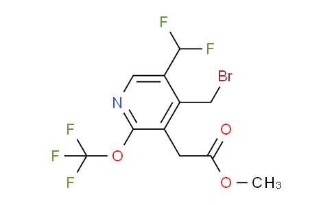 AM209758 | 1804754-17-3 | Methyl 4-(bromomethyl)-5-(difluoromethyl)-2-(trifluoromethoxy)pyridine-3-acetate
