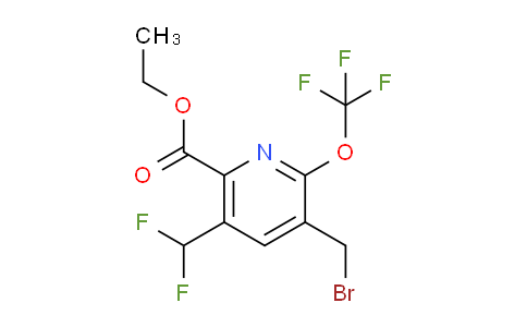 AM209770 | 1805306-04-0 | Ethyl 3-(bromomethyl)-5-(difluoromethyl)-2-(trifluoromethoxy)pyridine-6-carboxylate