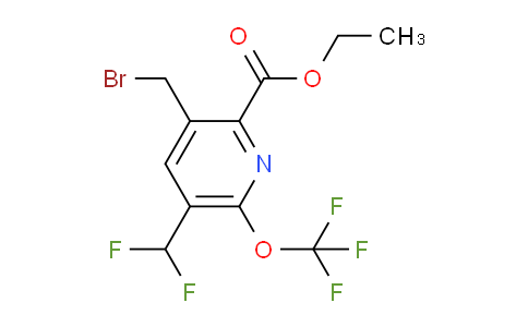 AM209772 | 1804437-91-9 | Ethyl 3-(bromomethyl)-5-(difluoromethyl)-6-(trifluoromethoxy)pyridine-2-carboxylate