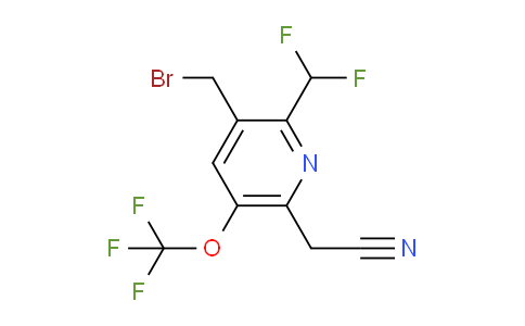 AM209773 | 1805136-43-9 | 3-(Bromomethyl)-2-(difluoromethyl)-5-(trifluoromethoxy)pyridine-6-acetonitrile