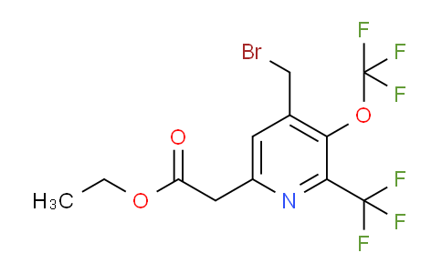 AM209797 | 1804876-69-4 | Ethyl 4-(bromomethyl)-3-(trifluoromethoxy)-2-(trifluoromethyl)pyridine-6-acetate