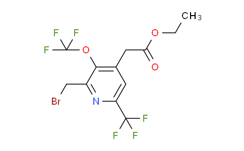 AM209801 | 1803990-84-2 | Ethyl 2-(bromomethyl)-3-(trifluoromethoxy)-6-(trifluoromethyl)pyridine-4-acetate
