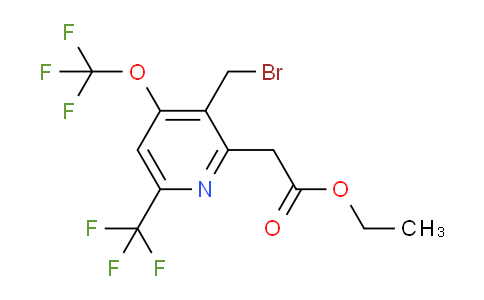 AM209804 | 1806170-32-0 | Ethyl 3-(bromomethyl)-4-(trifluoromethoxy)-6-(trifluoromethyl)pyridine-2-acetate