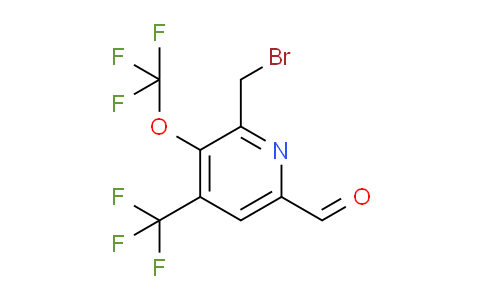 AM209808 | 1804671-44-0 | 2-(Bromomethyl)-3-(trifluoromethoxy)-4-(trifluoromethyl)pyridine-6-carboxaldehyde