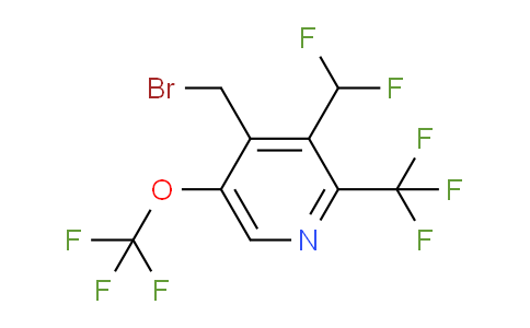 4-(Bromomethyl)-3-(difluoromethyl)-5-(trifluoromethoxy)-2-(trifluoromethyl)pyridine