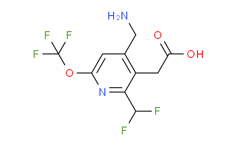 4-(Aminomethyl)-2-(difluoromethyl)-6-(trifluoromethoxy)pyridine-3-acetic acid