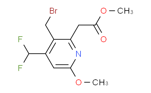 AM20982 | 1361798-15-3 | Methyl 3-(bromomethyl)-4-(difluoromethyl)-6-methoxypyridine-2-acetate
