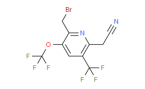 AM209820 | 1805922-44-4 | 2-(Bromomethyl)-3-(trifluoromethoxy)-5-(trifluoromethyl)pyridine-6-acetonitrile