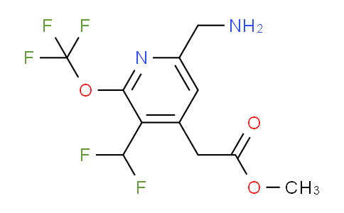 AM209821 | 1804436-83-6 | Methyl 6-(aminomethyl)-3-(difluoromethyl)-2-(trifluoromethoxy)pyridine-4-acetate