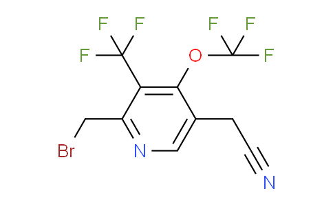 AM209822 | 1805922-56-8 | 2-(Bromomethyl)-4-(trifluoromethoxy)-3-(trifluoromethyl)pyridine-5-acetonitrile