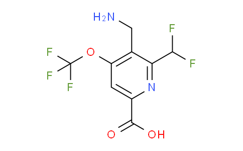 AM209827 | 1806166-93-7 | 3-(Aminomethyl)-2-(difluoromethyl)-4-(trifluoromethoxy)pyridine-6-carboxylic acid