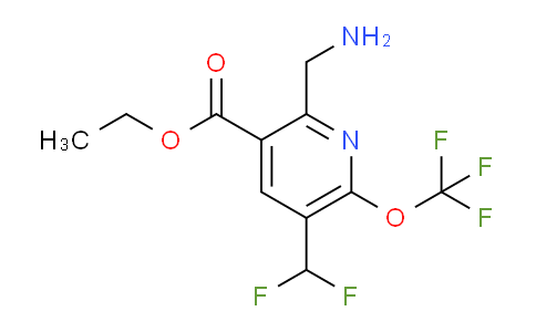 AM209828 | 1803996-00-0 | Ethyl 2-(aminomethyl)-5-(difluoromethyl)-6-(trifluoromethoxy)pyridine-3-carboxylate