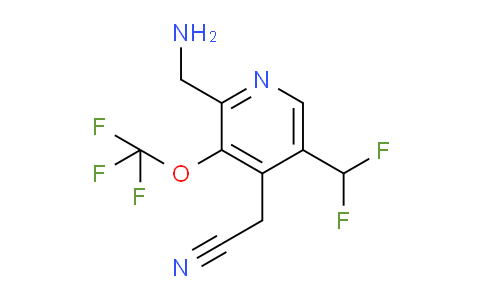 AM209834 | 1805032-91-0 | 2-(Aminomethyl)-5-(difluoromethyl)-3-(trifluoromethoxy)pyridine-4-acetonitrile