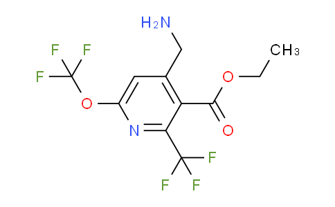 AM209843 | 1804709-91-8 | Ethyl 4-(aminomethyl)-6-(trifluoromethoxy)-2-(trifluoromethyl)pyridine-3-carboxylate