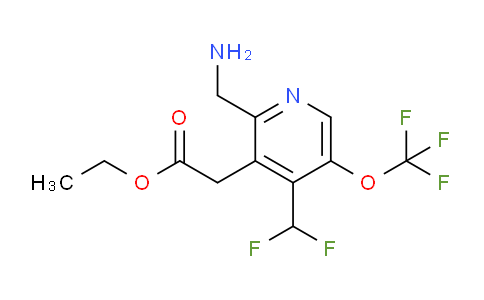 AM209856 | 1805298-30-9 | Ethyl 2-(aminomethyl)-4-(difluoromethyl)-5-(trifluoromethoxy)pyridine-3-acetate