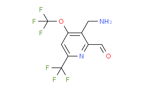 AM209863 | 1805093-39-3 | 3-(Aminomethyl)-4-(trifluoromethoxy)-6-(trifluoromethyl)pyridine-2-carboxaldehyde