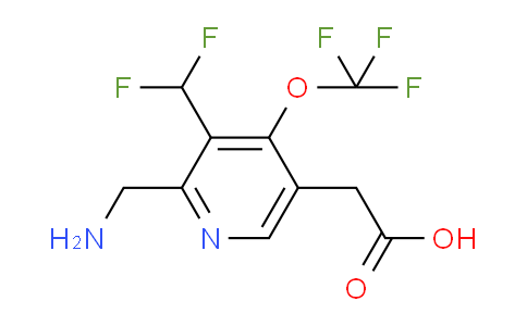 2-(Aminomethyl)-3-(difluoromethyl)-4-(trifluoromethoxy)pyridine-5-acetic acid