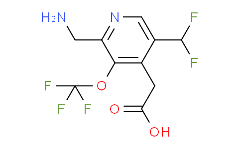 AM209867 | 1806781-15-6 | 2-(Aminomethyl)-5-(difluoromethyl)-3-(trifluoromethoxy)pyridine-4-acetic acid