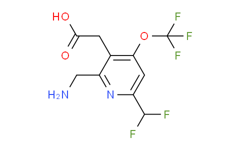 2-(Aminomethyl)-6-(difluoromethyl)-4-(trifluoromethoxy)pyridine-3-acetic acid