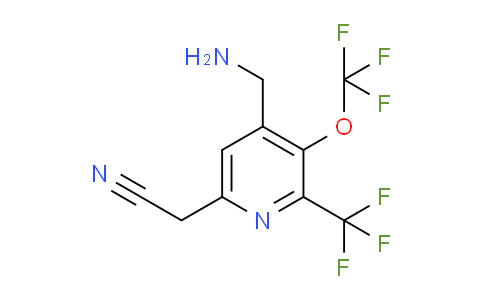 4-(Aminomethyl)-3-(trifluoromethoxy)-2-(trifluoromethyl)pyridine-6-acetonitrile