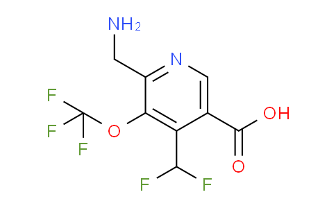 2-(Aminomethyl)-4-(difluoromethyl)-3-(trifluoromethoxy)pyridine-5-carboxylic acid