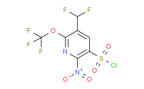 3-(Difluoromethyl)-6-nitro-2-(trifluoromethoxy)pyridine-5-sulfonyl chloride
