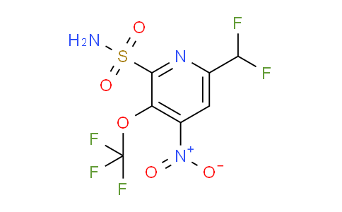 6-(Difluoromethyl)-4-nitro-3-(trifluoromethoxy)pyridine-2-sulfonamide