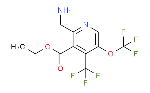 AM209908 | 1804666-41-8 | Ethyl 2-(aminomethyl)-5-(trifluoromethoxy)-4-(trifluoromethyl)pyridine-3-carboxylate