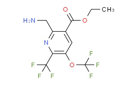 AM209910 | 1805094-50-1 | Ethyl 2-(aminomethyl)-5-(trifluoromethoxy)-6-(trifluoromethyl)pyridine-3-carboxylate
