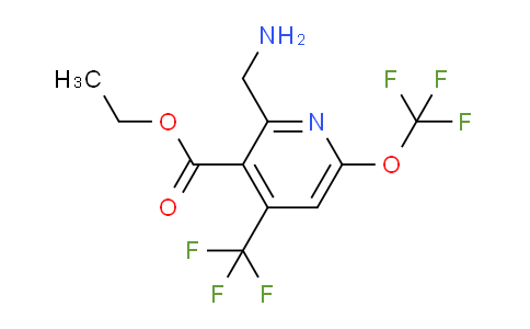AM209911 | 1806756-45-5 | Ethyl 2-(aminomethyl)-6-(trifluoromethoxy)-4-(trifluoromethyl)pyridine-3-carboxylate