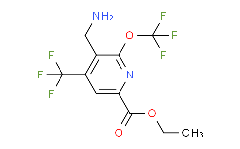 AM209912 | 1805297-65-7 | Ethyl 3-(aminomethyl)-2-(trifluoromethoxy)-4-(trifluoromethyl)pyridine-6-carboxylate