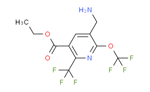 AM209913 | 1804666-55-4 | Ethyl 3-(aminomethyl)-2-(trifluoromethoxy)-6-(trifluoromethyl)pyridine-5-carboxylate