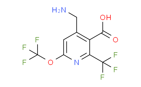 AM209925 | 1804852-39-8 | 4-(Aminomethyl)-6-(trifluoromethoxy)-2-(trifluoromethyl)pyridine-3-carboxylic acid