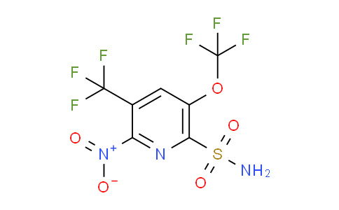 2-Nitro-5-(trifluoromethoxy)-3-(trifluoromethyl)pyridine-6-sulfonamide