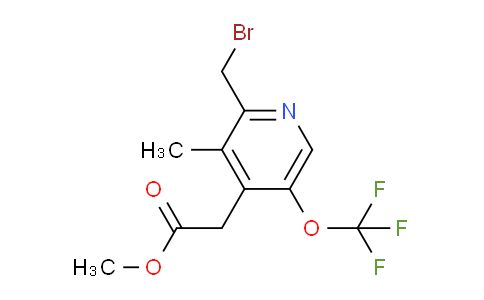 Methyl 2-(bromomethyl)-3-methyl-5-(trifluoromethoxy)pyridine-4-acetate