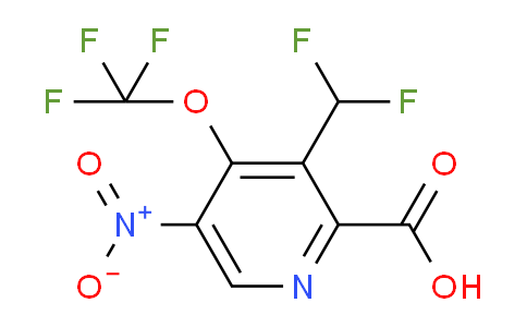 3-(Difluoromethyl)-5-nitro-4-(trifluoromethoxy)pyridine-2-carboxylic acid