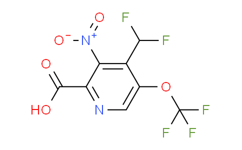 4-(Difluoromethyl)-3-nitro-5-(trifluoromethoxy)pyridine-2-carboxylic acid